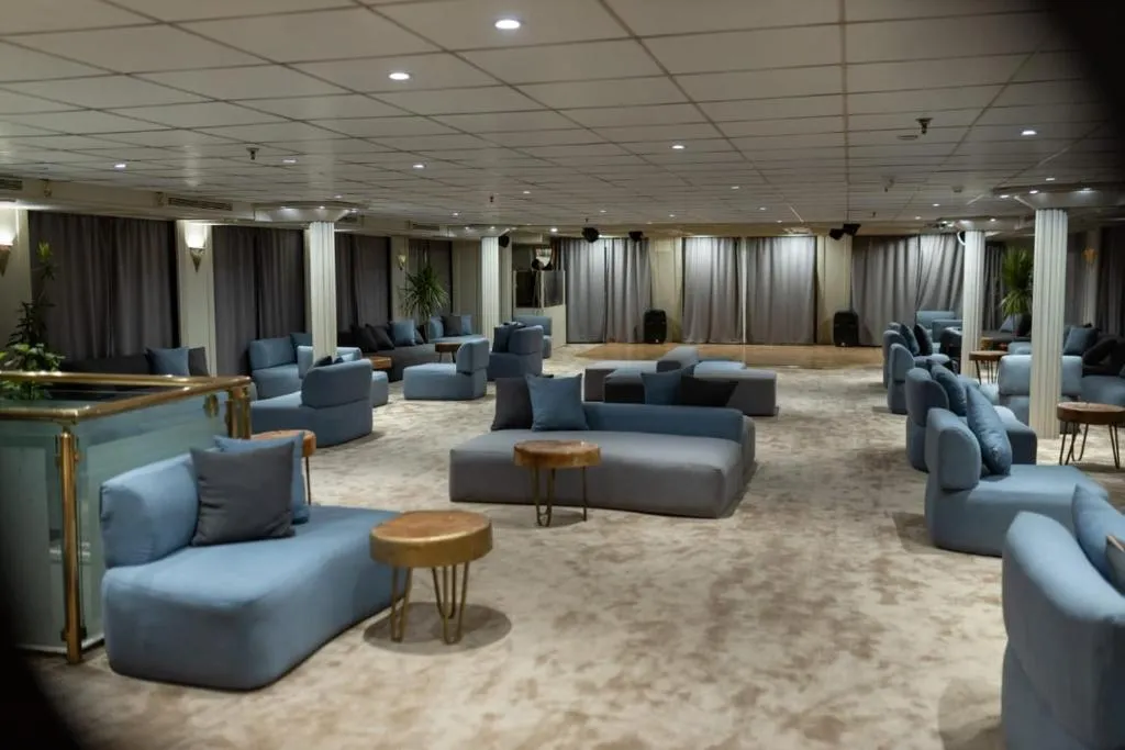 Lounge aboard the MS Coral II Nile Cruise Nile cruise